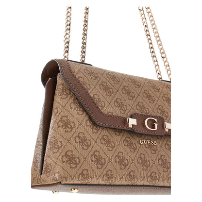 Women’s Small Shoulder Bag – Faux Leather With Logo